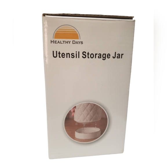 Kitchen Utensil Jar Organizer Storage Countertop Flatware Caddy Silverware. - Picture 4 of 4